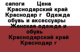 сапоги 38 › Цена ­ 2 000 - Краснодарский край, Краснодар г. Одежда, обувь и аксессуары » Женская одежда и обувь   . Краснодарский край,Краснодар г.